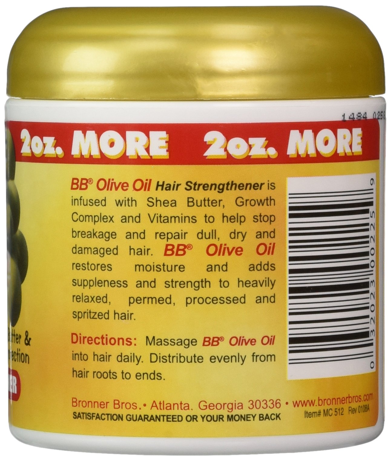 Bronner Brothers Olive Oil Hair Strengthener, 6 Ounce Beauty & Personal Care Bronner Bros