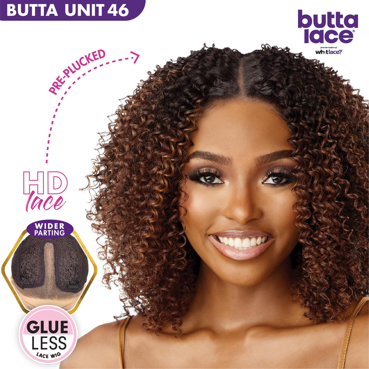 Sensationnel Butta LaceWig-Unit 46, BALAYAGECHOCOLATE