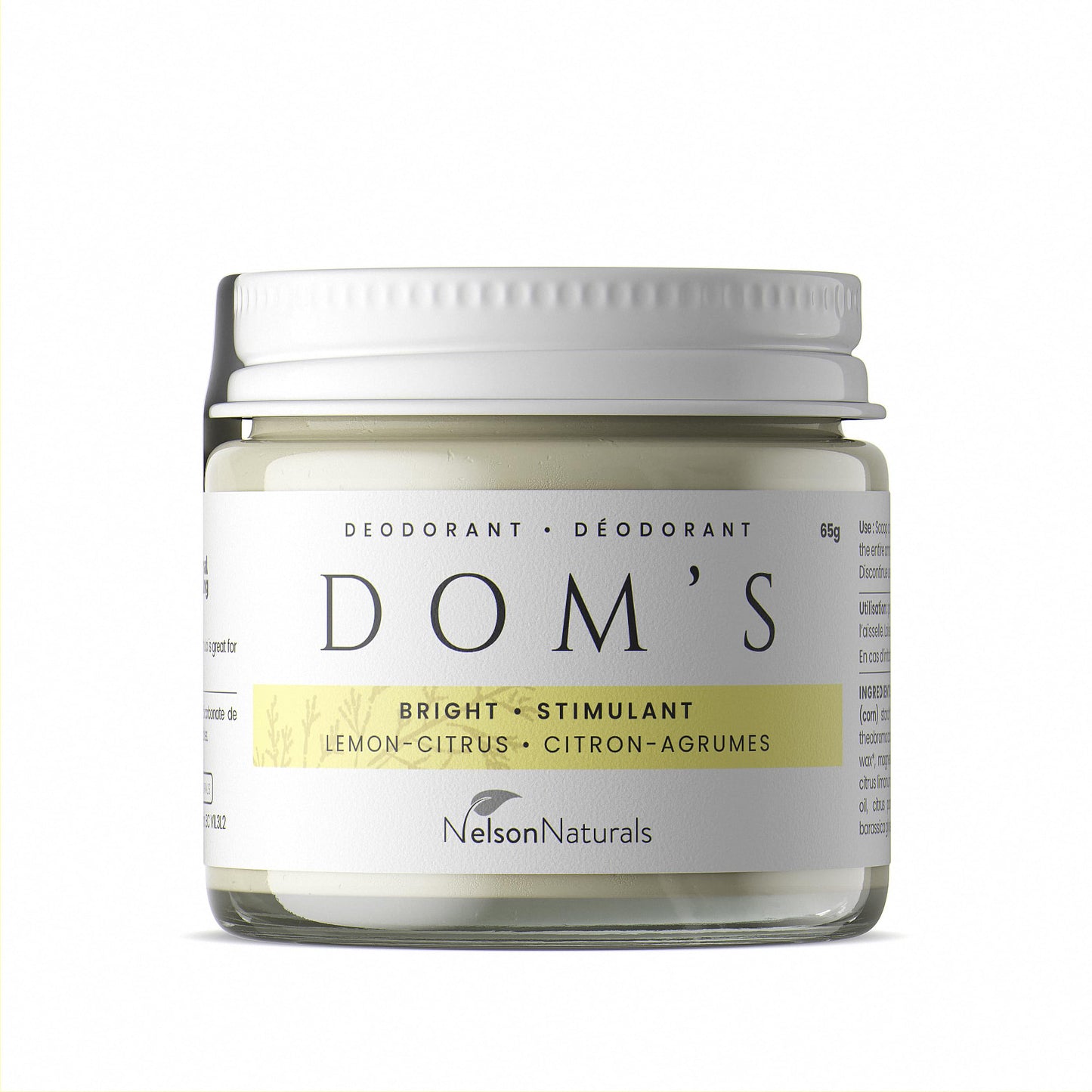 Nelson Naturals Bright Lemon Citrus Deodorant 68g Beauty and Personal Care Nelson Naturals