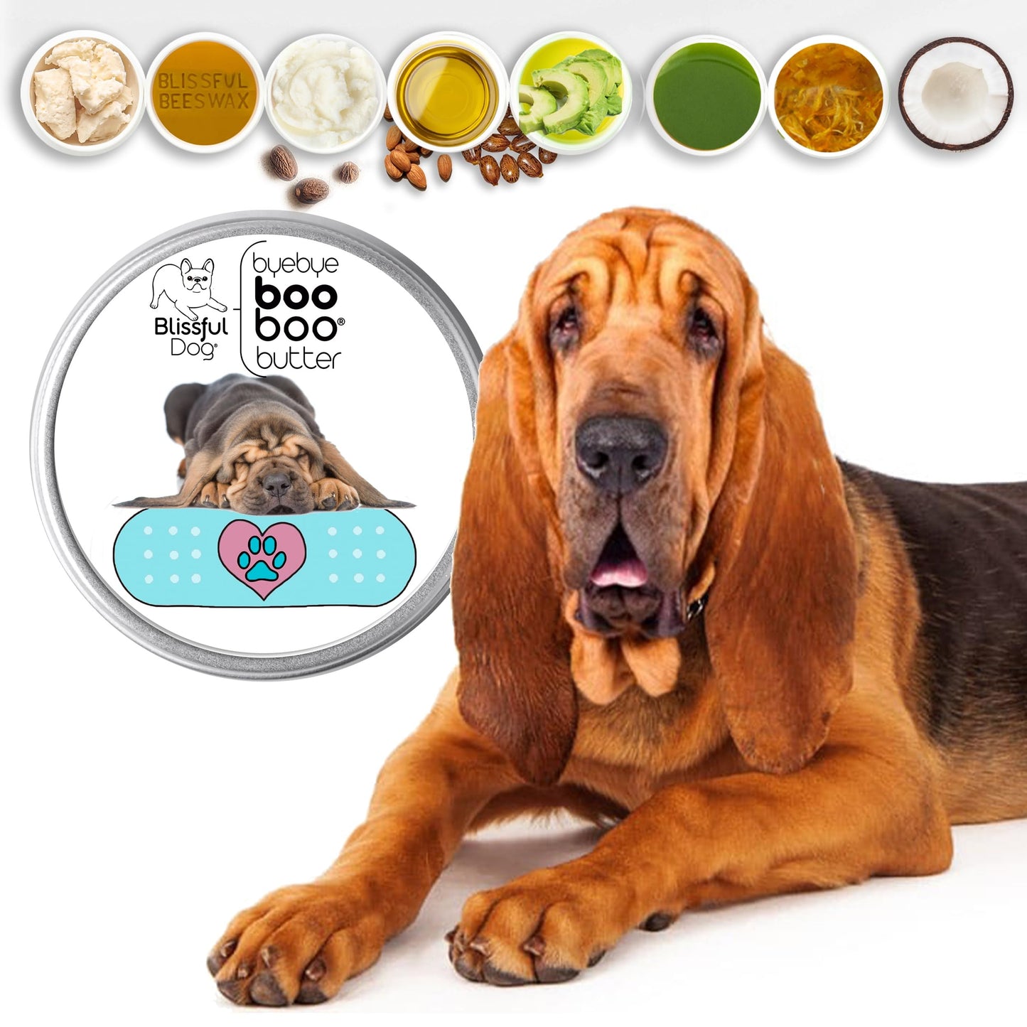 The Blissful Dog 4 oz TIN Bloodhound Booboo Butter Beauty and Personal Care The Blissful Dog