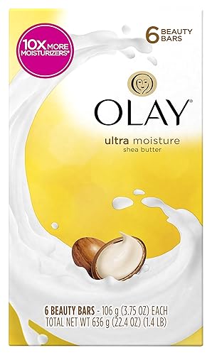 Olay Outlast Ultra Moisture Beauty Bar with Shea Butter, 6 Count (Packaging May Vary) Beauty & Personal Care Olay