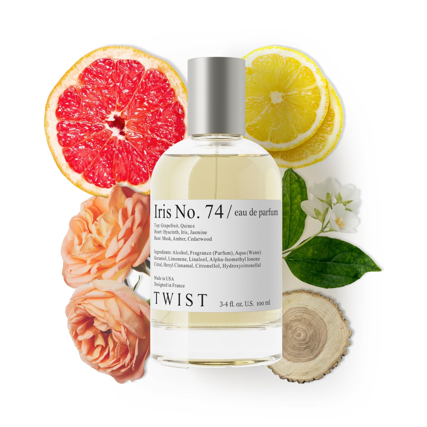 Twist - Iris No. 74 - Eau De Parfum Inspired by Chan. Chance Eau Tendre, Long-Lasting Perfume For Women, Paraben Free, Vegan, Clean Ingredients Beauty & Personal Care HOUSE OF TWIST