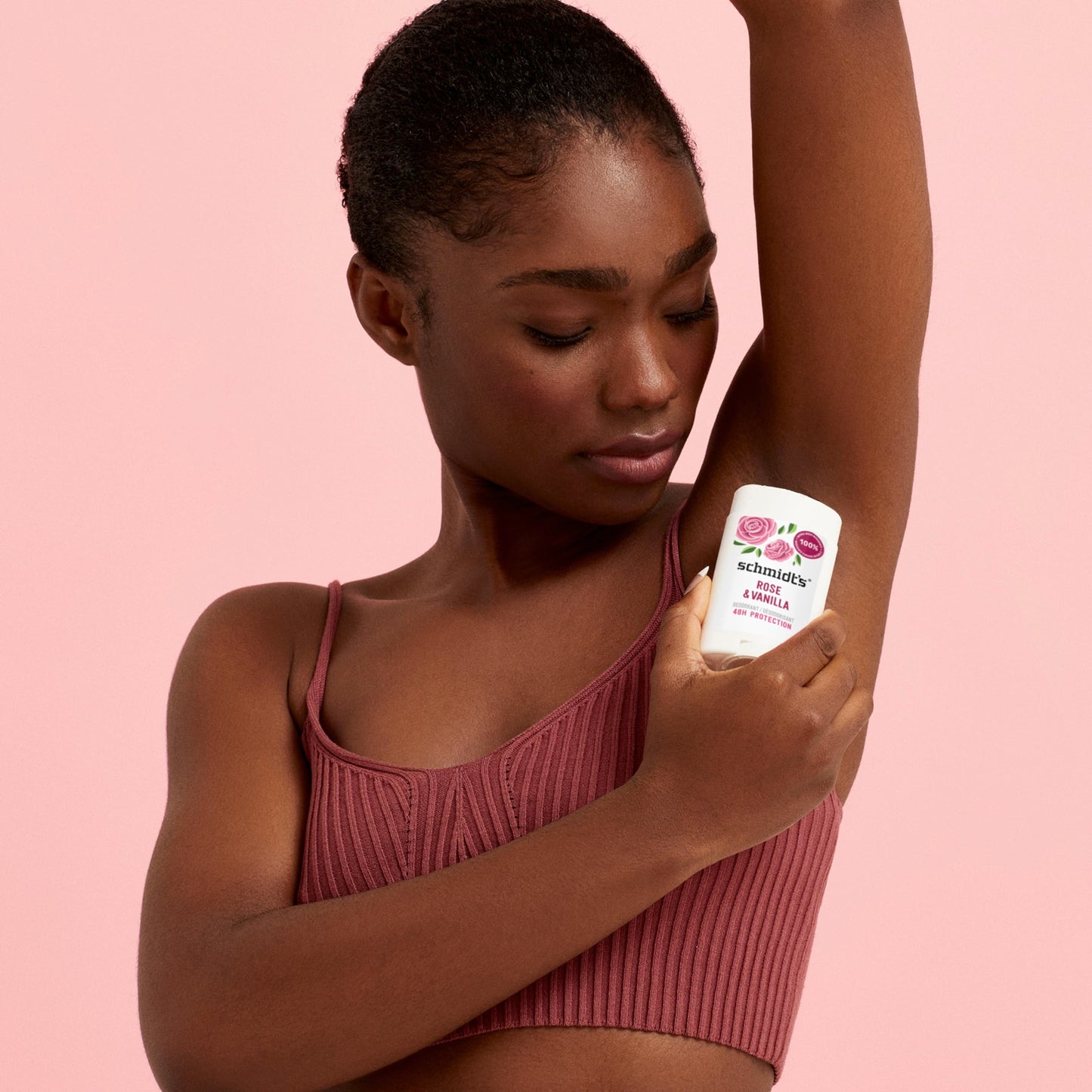 Schmidt's Aluminum-Free Vegan Deodorant Rose & Vanilla with 24 Hour Odor Protection for Women and Men, Natural Ingredients, Cruelty-Free, 2.65 oz Beauty and Personal Care Schmidt's