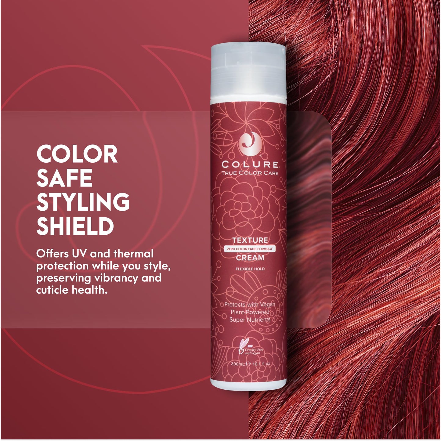 COLURE Texture Cream 10 oz - Ultra Light Shaping and Defining Hair Styling Cream with Professional Color Protection Beauty & Personal Care COLURE