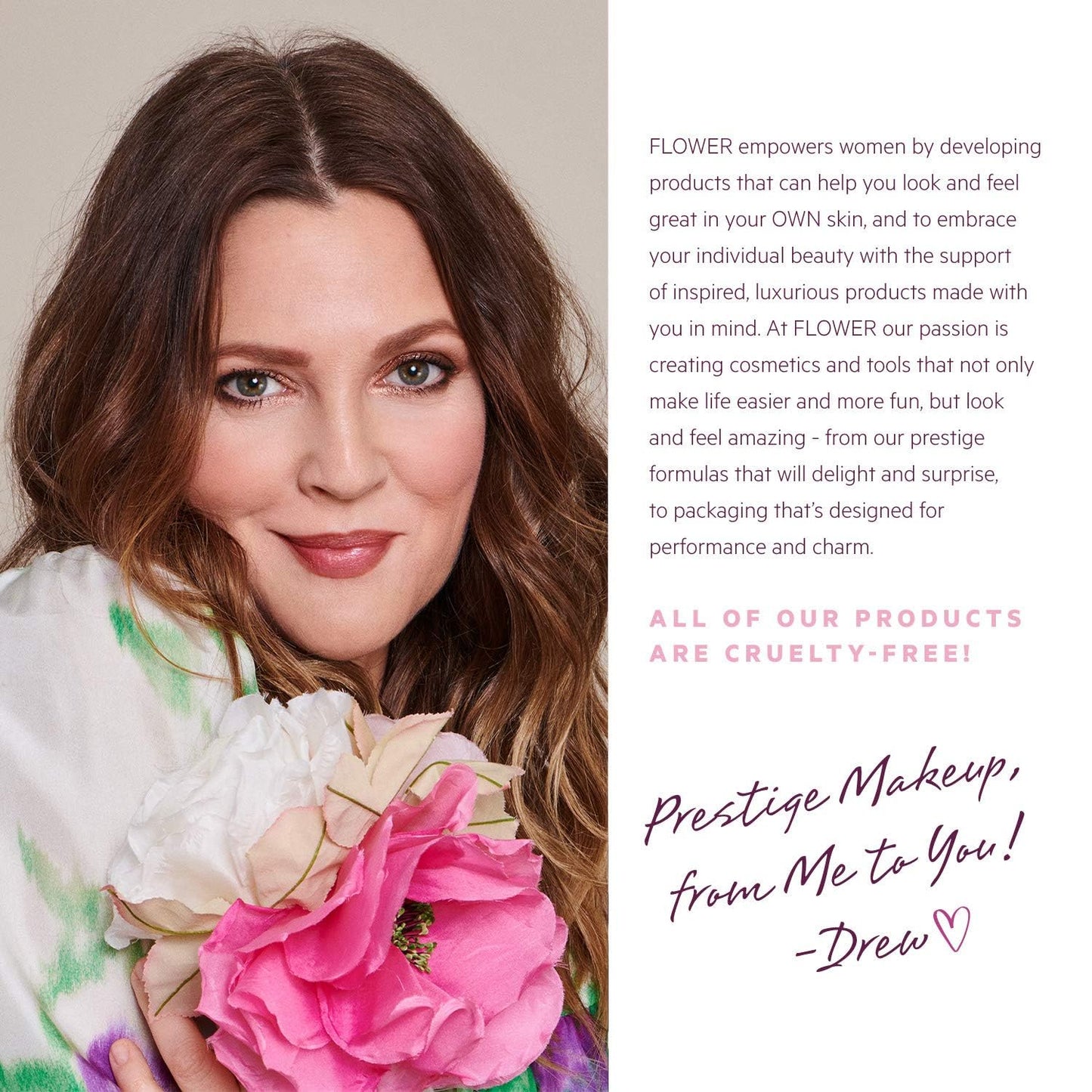 FLOWER BEAUTY By Drew Barrymore Fiber Fix Eyebrow Gel - Tinted Brow Mascara + Fixative for Eyebrows -Long-Lasting + Natural Finish -Vegan + Beauty & Personal Care FLOWER BEAUTY
