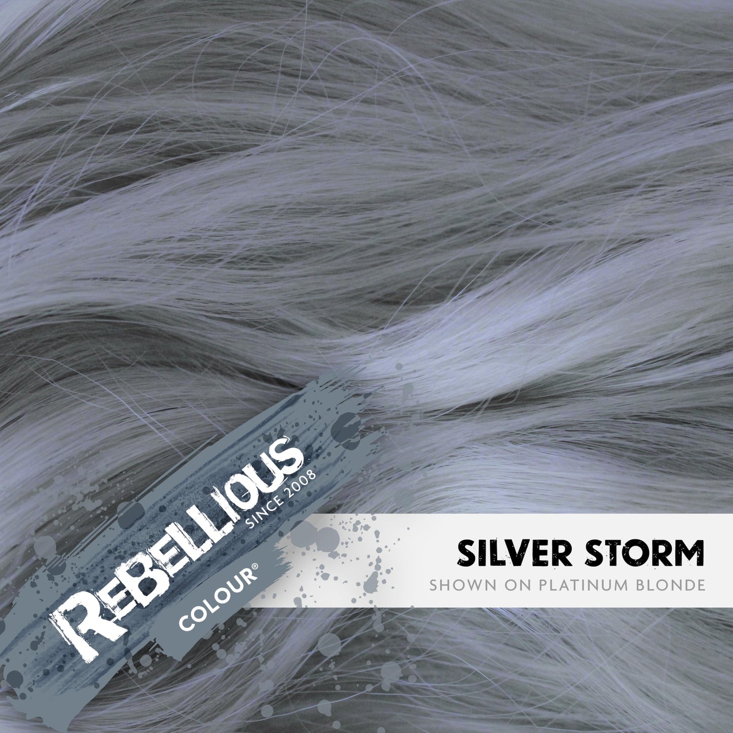 Rebellious Colours 100% Vegan Semi Permanent Hair Dye Colour 70ml (Silver Storm) Beauty & Personal Care PaintGlow