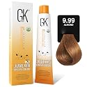 GK HAIR Global Keratin Professional Hair Color Cream Tube (3.4 Fl Oz/100ml) Nourishing & Cleansing Colors for Styling High Performance Long Lasting Beauty & Personal Care GK HAIR