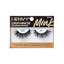 i-ENVY False Lashes Luxury Mink Collection Eyelashes 100% Real Mink Glamorous Eye Look Lashes Maximum Fluffiness 3D Multi-Curl Angle Beauty & Personal Care i•ENVY