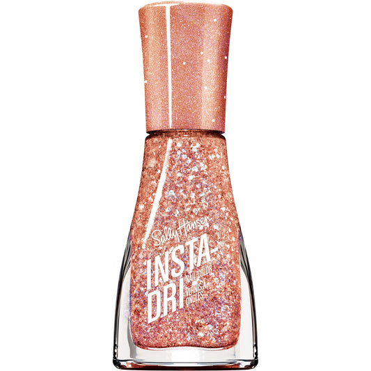 Sally Hansen Insta-Dri Nail Polish | Quick Dry, Long Lasting, Streak-Free Shine |Semi-Opaque, Glittery | 258 Shooting Star | Sparkling Champagne Nail Beauty & Personal Care Sally Hansen