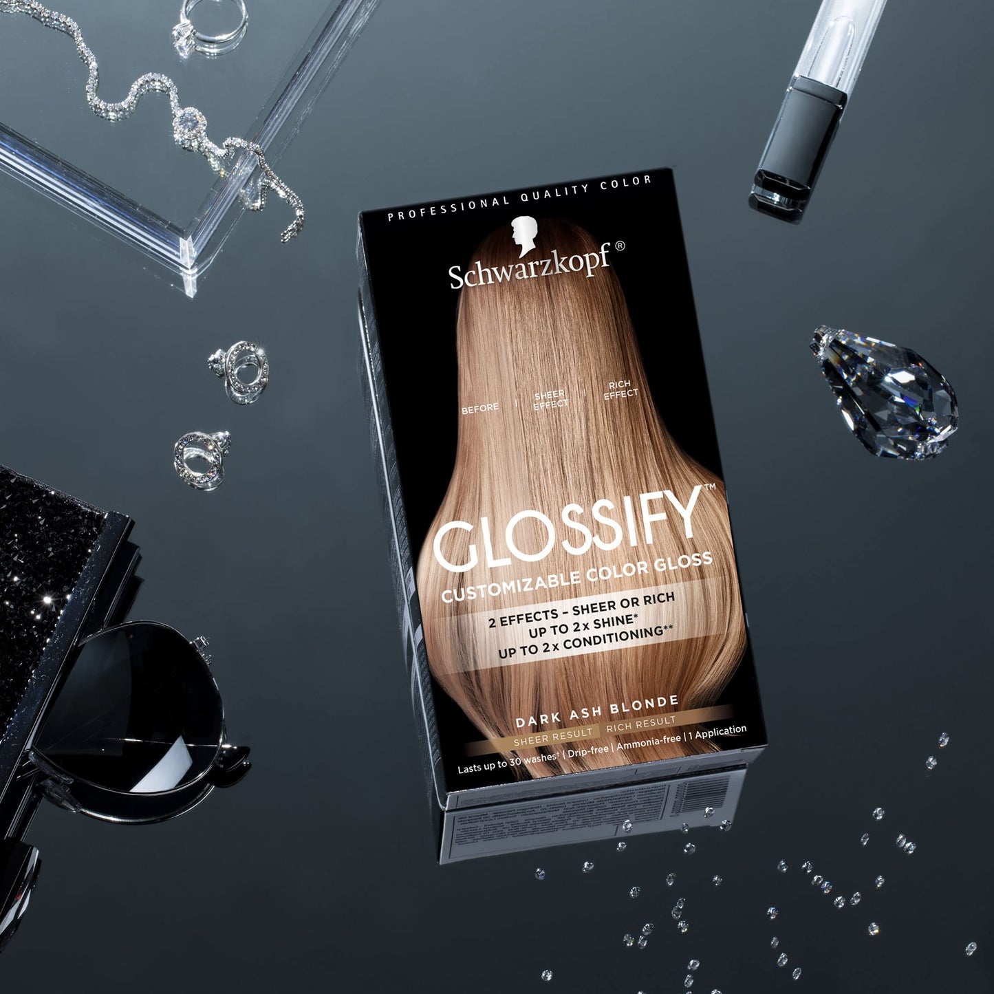 Schwarzkopf Glossify Customizable Color Gloss, Dark Ash Blonde Beauty & Personal Care Schwarzkopf