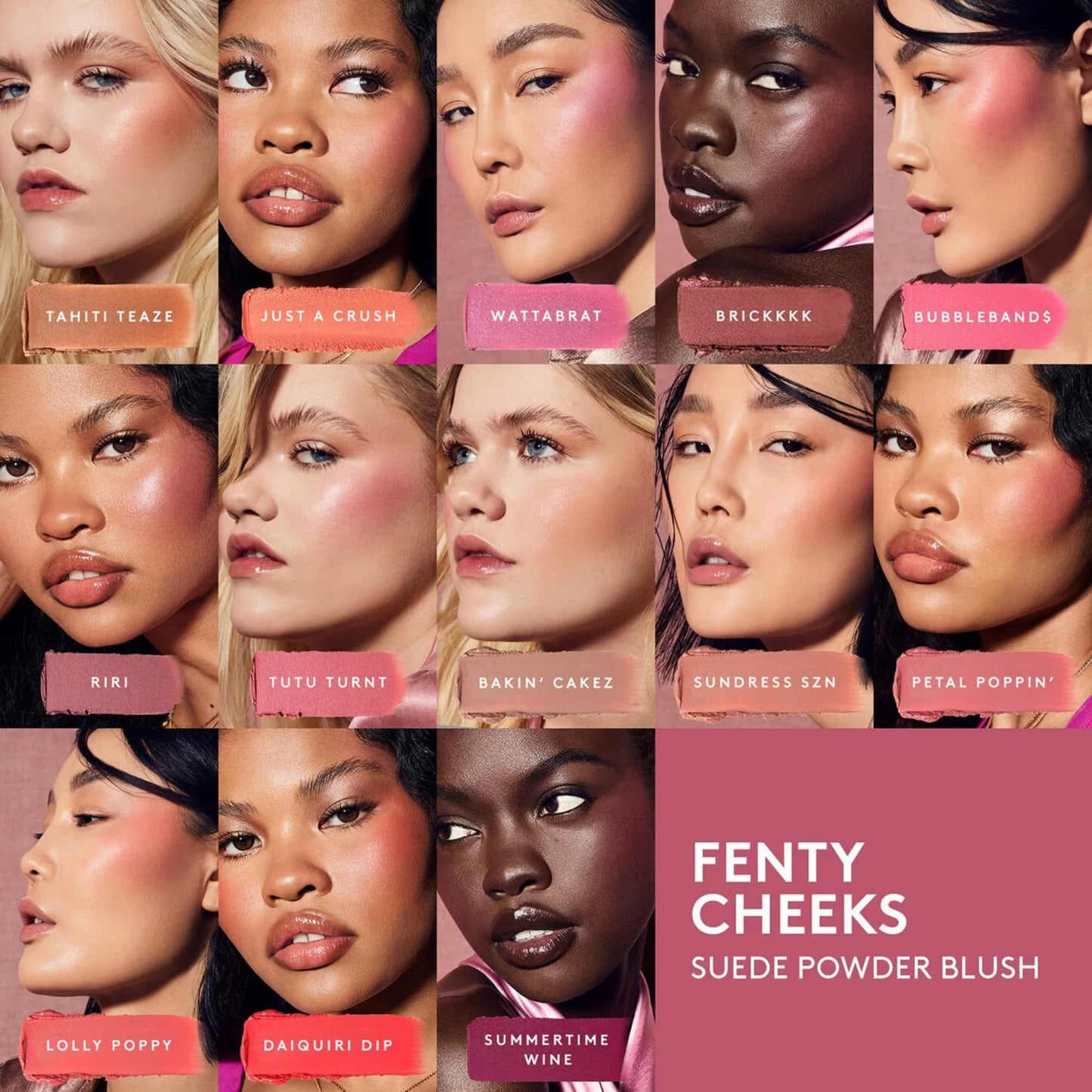 Suede Powder Blush in Lolly Poppy by Fenty Beauty Beauty & Personal Care FENTY BEAUTY