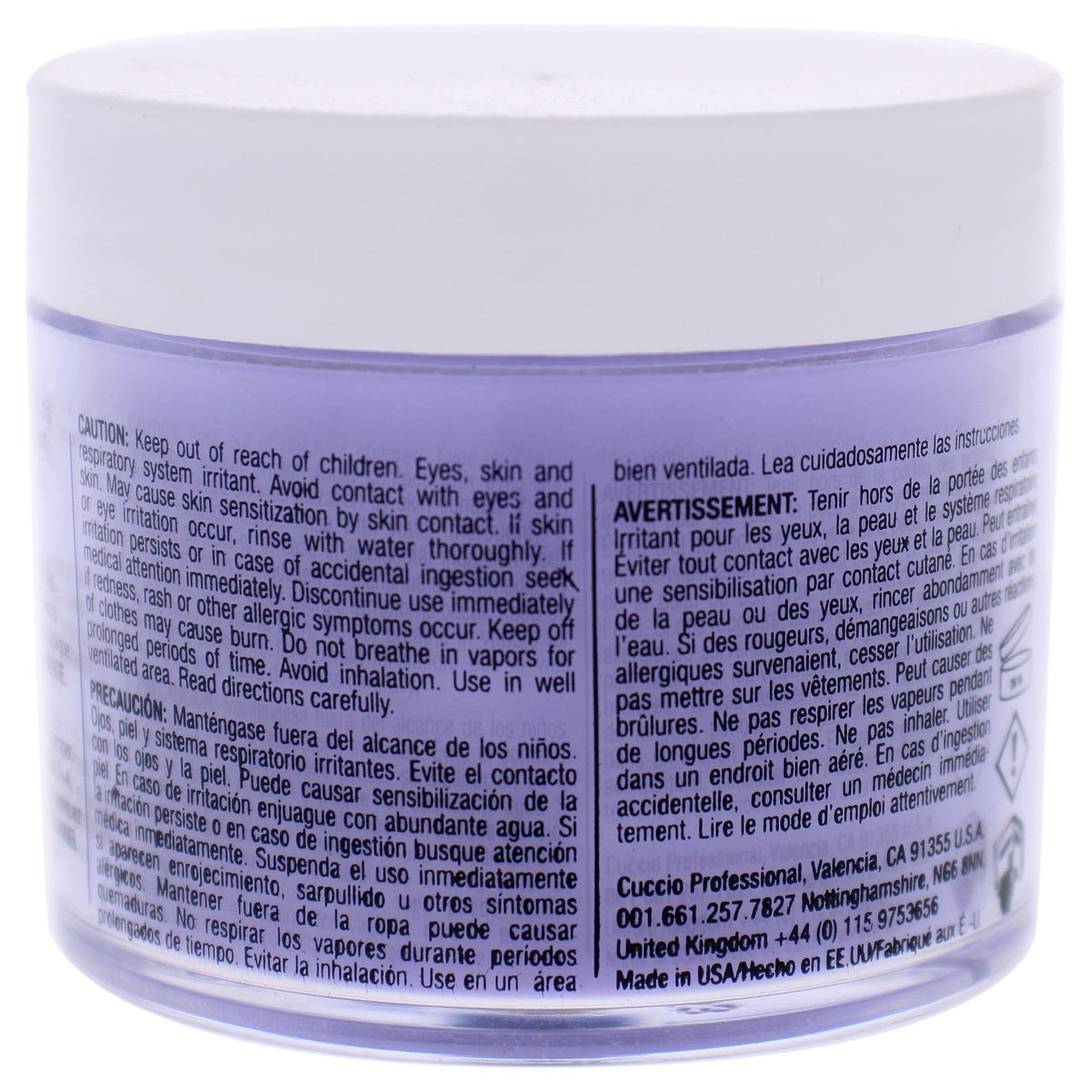 Cuccio Colour Powder Nail Polish - Lacquer For Manicure And Pedicure - Highly Pigmented Powder That Is Finely Milled - Durable Finish With A Flawless