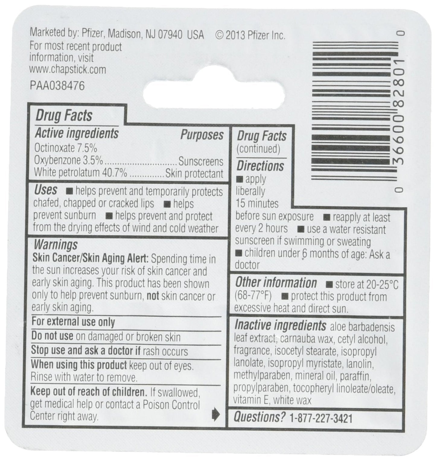 ChapStick Skin Protection Sunscreen Moisturizer, Original SPF 12 0.15 oz (Pack of 2) Beauty & Personal Care ChapStick