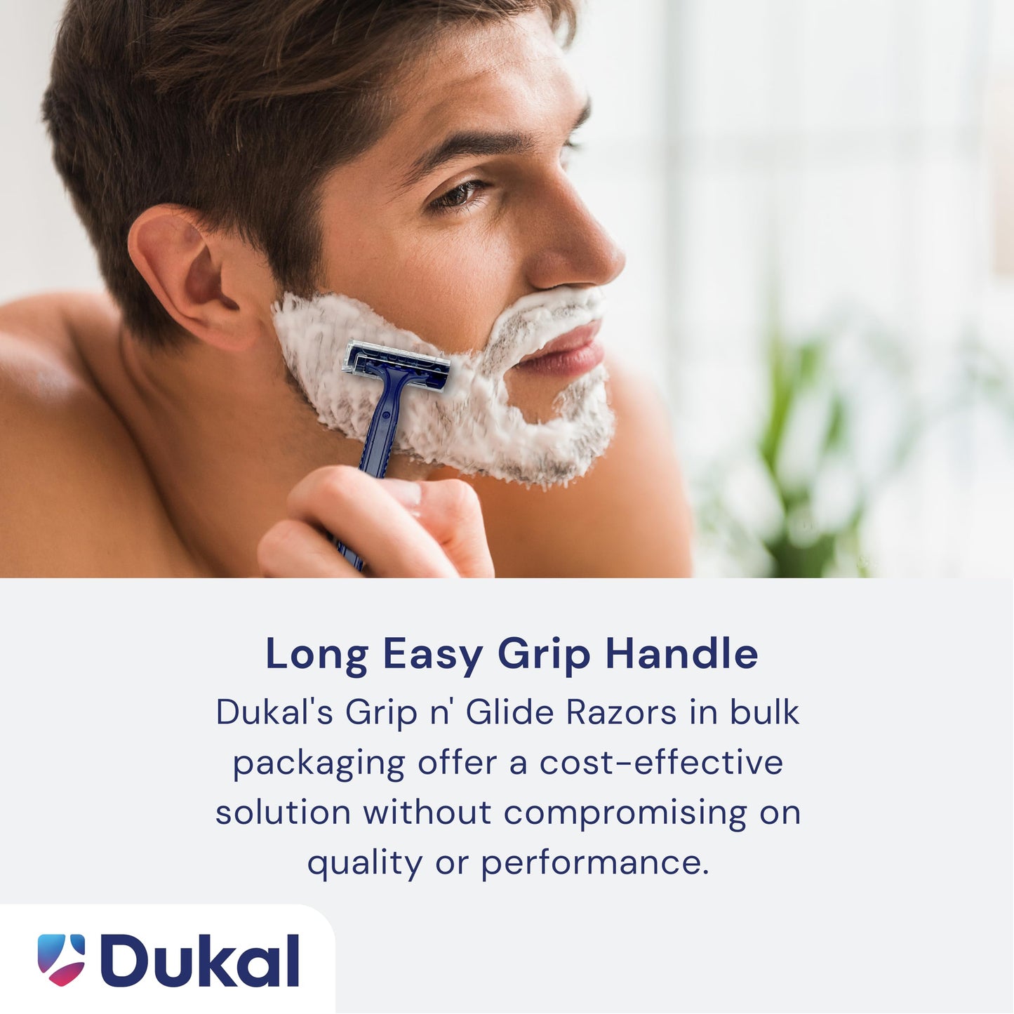 Dukal DR3879 Dawn Mist Grip-N-Glide Razor, Twin Blade, Blue Handle, Pack of 2000 Beauty and Personal Care Dukal