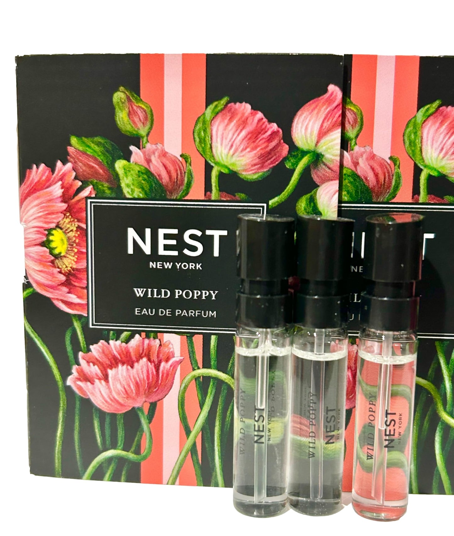 NEST Wild Poppy Sample Perfume Parfum 1.5 ml / 0.05 fl.oz - Vial Spray Set of 3 Vials (2325) Beauty & Personal Care NEST New York