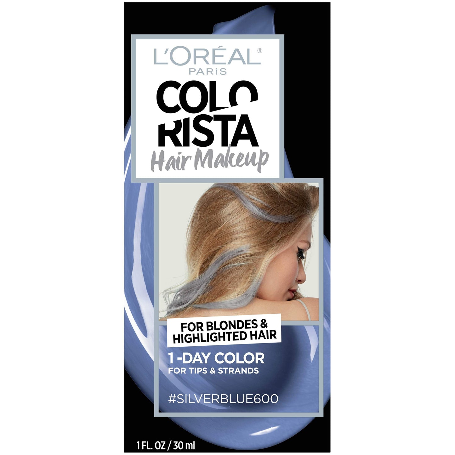 L’Oréal Paris Hair Color Colorista Makeup 1-day for Blondes, Silverblue600, 1 Fluid Ounce Beauty & Personal Care L'Oreal Paris
