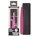 JAPONESQUE Soft Touch Slant Tweezer with Precision Crafted, Hand Sharpened Tips for Shaping and Defining Brows, Includes Protective Storage Pouch Beauty & Personal Care JAPONESQUE