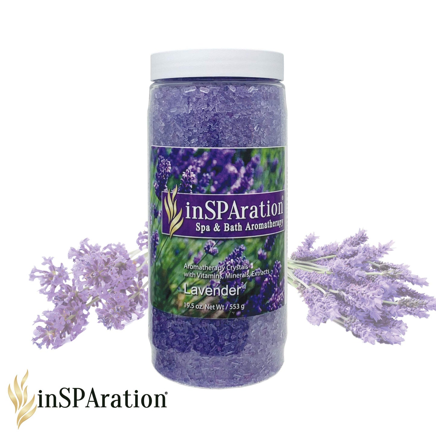 InSPAration 7463 Lavender Crystals for Spa and Hot Tubs, 19 oz Beauty and Personal Care InSPAration