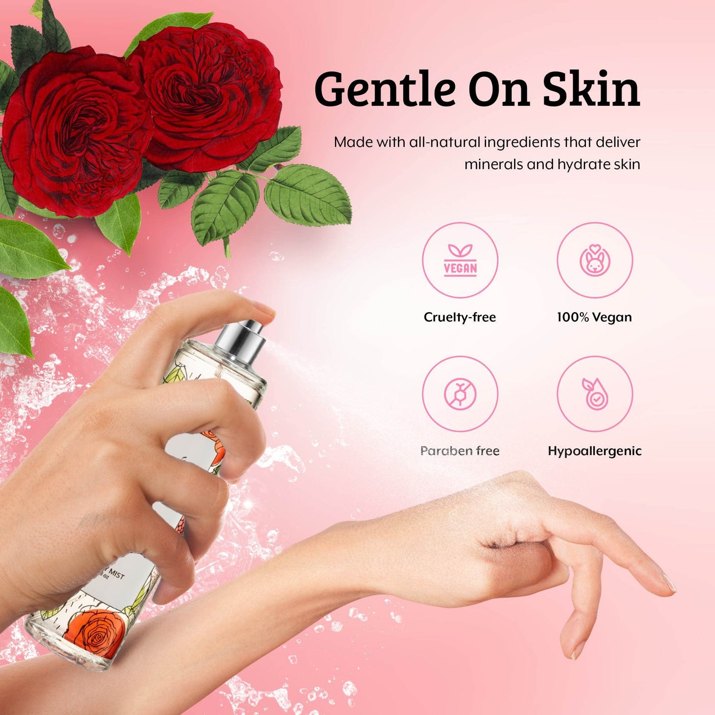 Freida and Joe Rose Elegance Fine Fragrance Body Mist Spray Capturing Timeless Allure of Blooming Roses, 8 oz Spray Bottle Ideal for Gifting, Stocking Beauty & Personal Care Freida and Joe