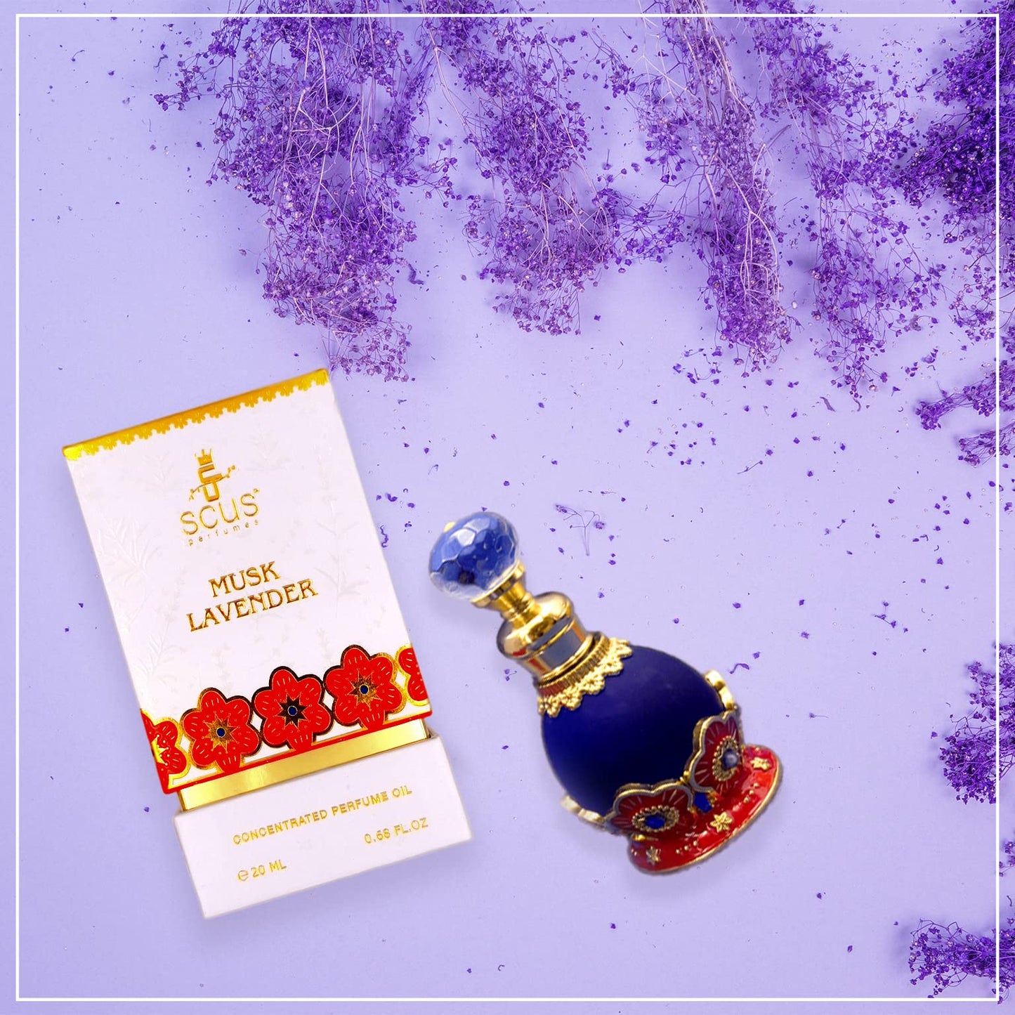 SCUS Perfumes Musk Lavender for Men & Women 20 ML Concentrated Fragrance Oil (0.68 fl. Oz) LOng Lasting Beauty & Personal Care SCUS Perfumes