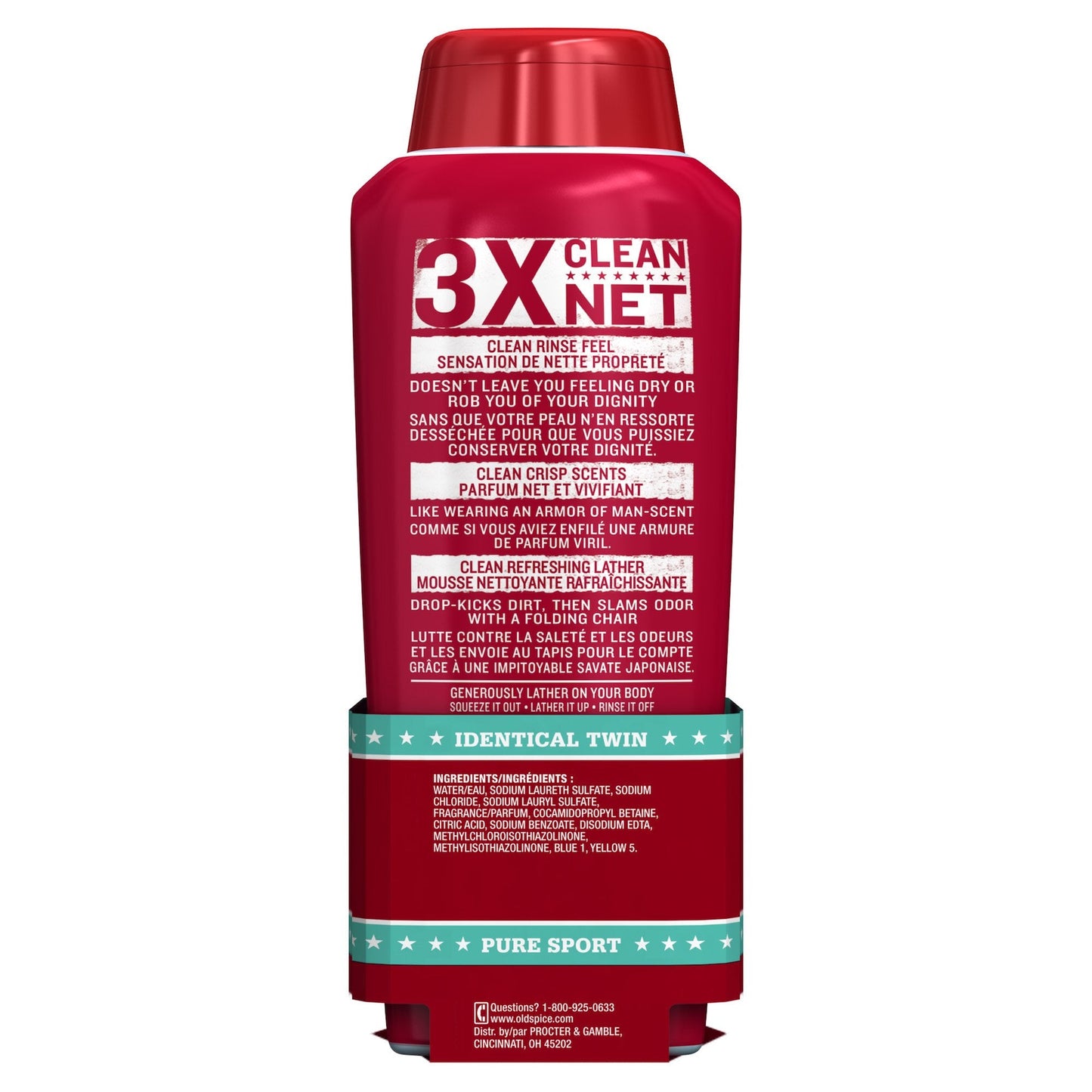 Body Wash for Men by Old Spice, High Endurance Body Wash Twin Pack, Pure Sport, 18.0 fl oz each Beauty & Personal Care Old Spice