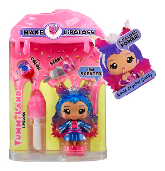 Yummiland Lip Gloss Doll - Roxie Crystal Candy, with DIY Lip Gloss Kit, Ages 4+ Beauty & Personal Care Yummiland