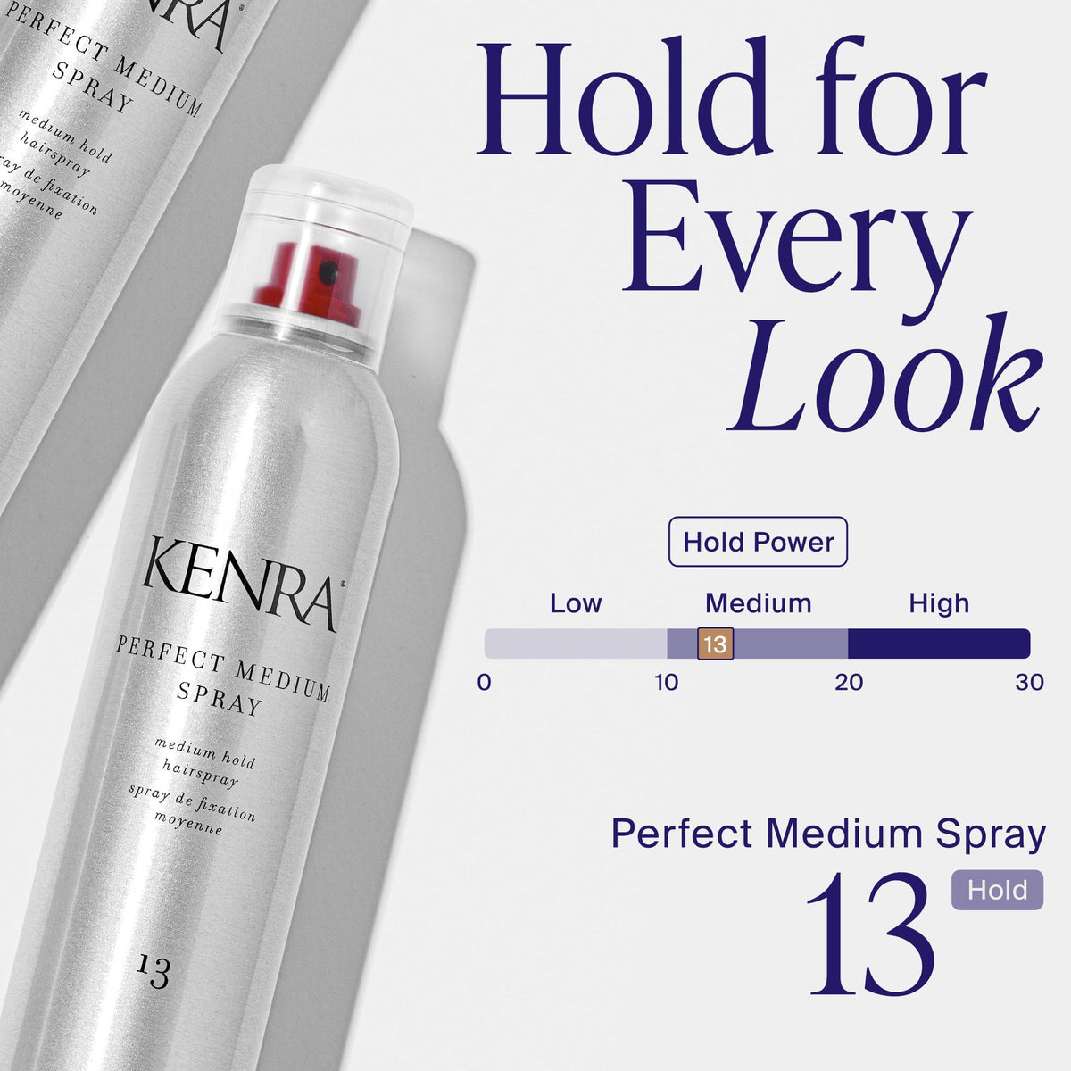 Kenra Professional Perfect Medium Spray 13 50% | Provides Styling Control Without Stiffness | Medium Hold | Fast-Drying Formulation | High Shine