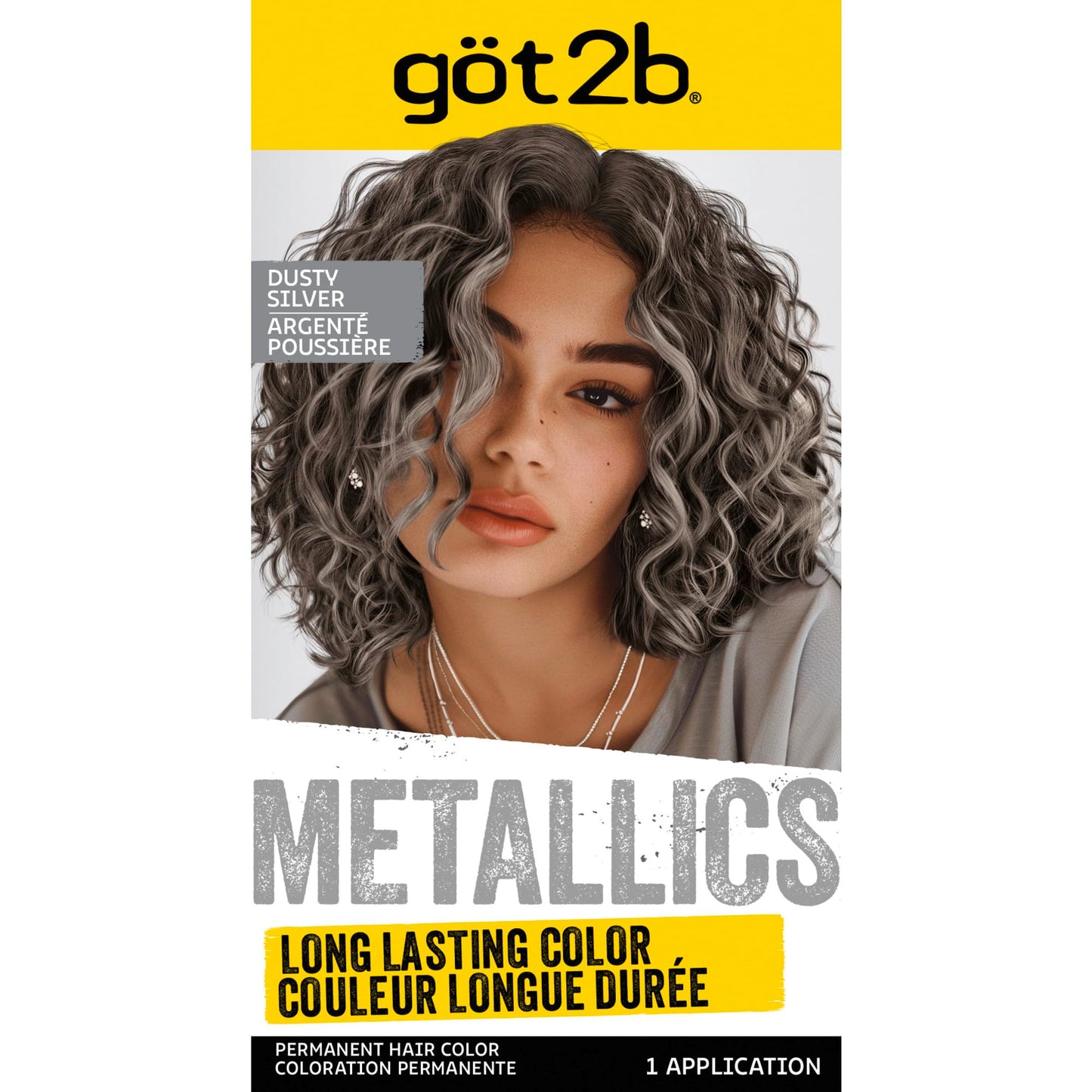 Got2b Metallics Permanent Hair Color, M72 Dusty Silver Beauty & Personal Care Got2B
