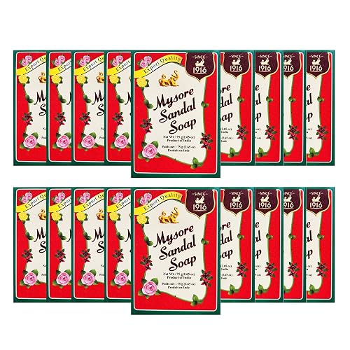 Mysore Sandalwood Soap 2.62oz (Case of 18) Beauty & Personal Care Mysore Sandal