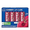 NIVEA Cherry Lip Care, Ruby Tinted Lip Balm Pack with Shea Butter, Nourishing Oils and Vitamin C & E, 3-in-1 Moisture, Repair and Color, 0.17 Oz Beauty & Personal Care NIVEA