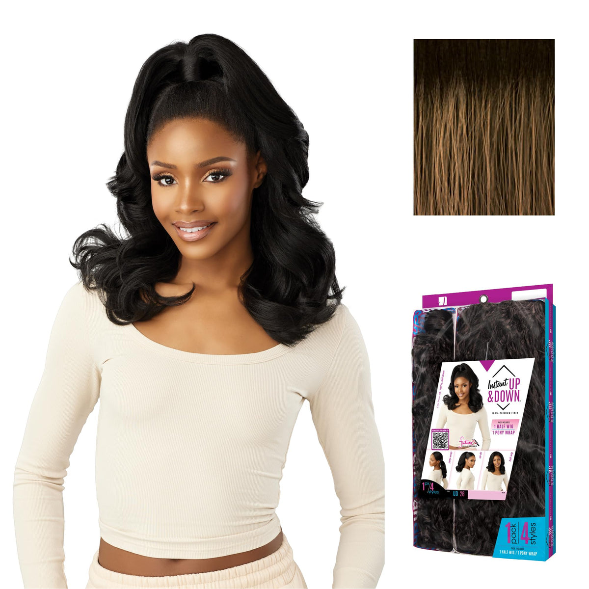 Sensationnel Instant Updown Halfwig Pony-Iud 26, TH2/27