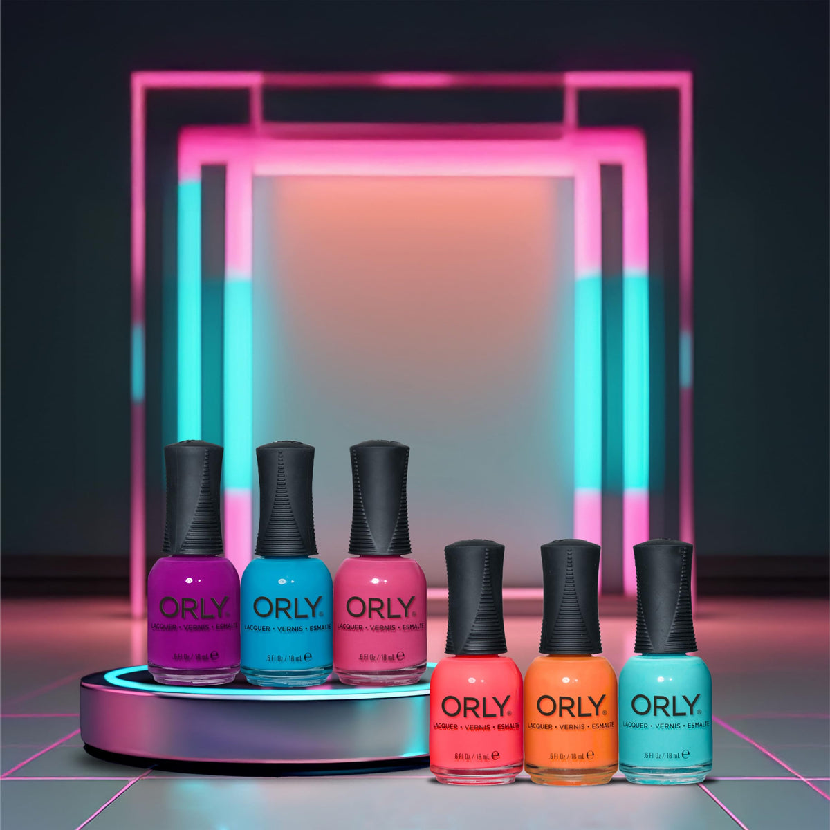 Orly Most Definitely Nail Polish | Limited Edited 1980s Collection |Neon Coral Creme | Long-Wearing, Quick Drying & Chip Resistant Formula |