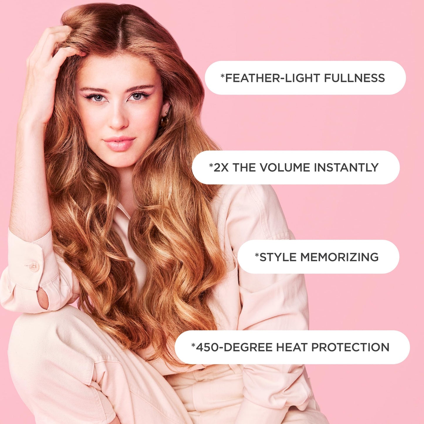 Cake Beauty Volumizing Mousse, The Big Wig - High Volume, Flexible Hold Hair Mousse with 450 F Heat Protection - For All Hair Types - 8.4 oz Beauty & Personal Care Cake Beauty