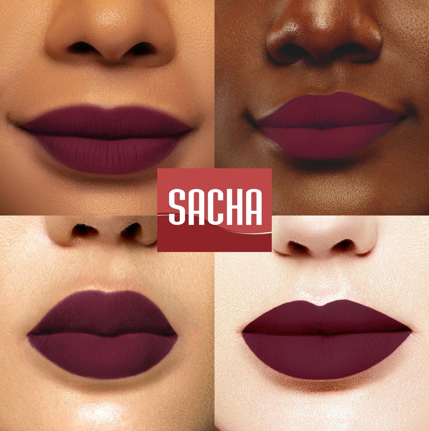 Sacha Cosmetics Intense Matte Lip Velvet Liquid Lipstick, Long-Lasting Velvet Matte Finish, 0.2 fl oz Show Some Attitude Beauty & Personal Care Sacha Cosmetics
