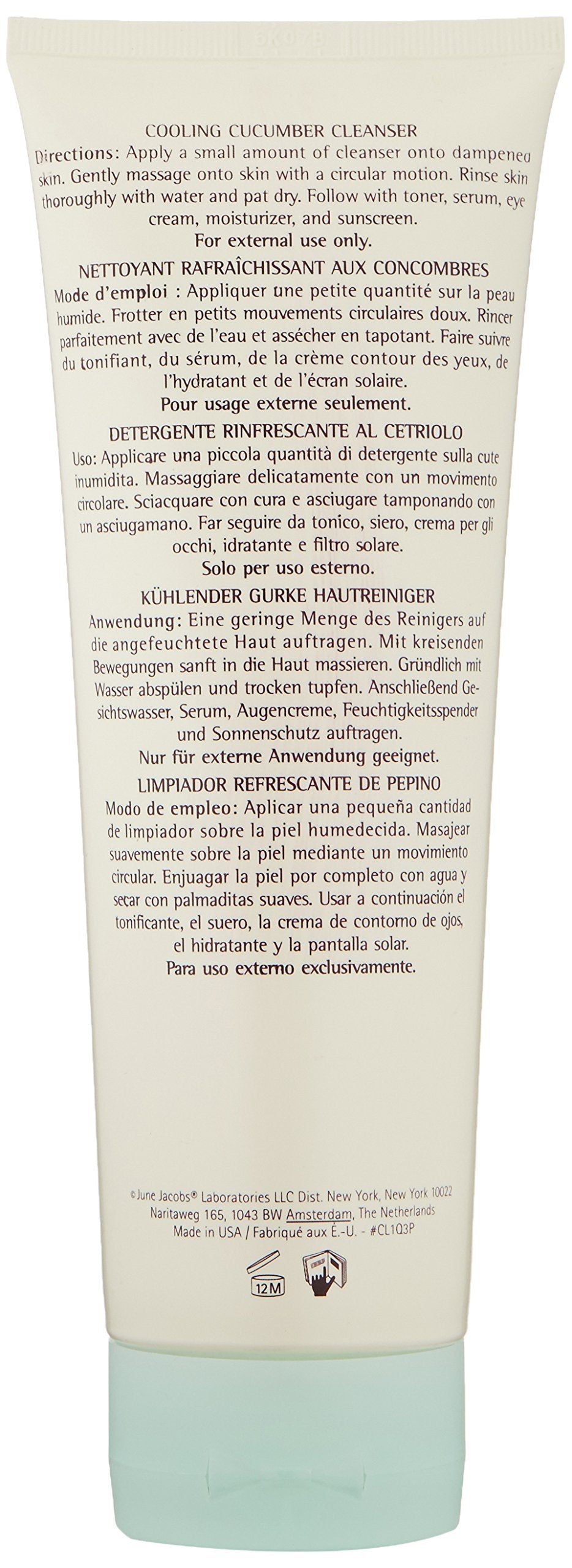 June Jacobs Cooling Cucumber Cleanser, 8 Fl Oz Beauty & Personal Care June Jacobs