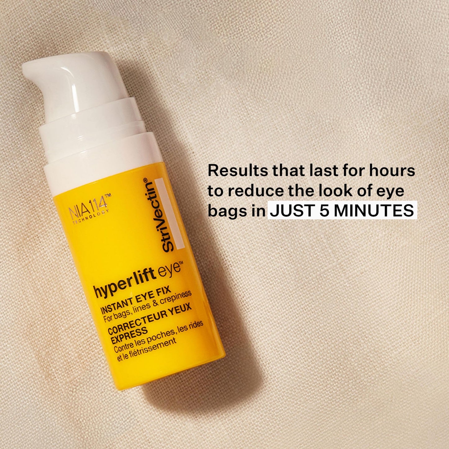 StriVectin Tighten & Lift Hyperlift Eye Cream Instant Eye Fix, Tightening Treatment for Bags, Lines and Crepiness, 0.34 Fl Oz,(Pack of 1) Beauty & Personal Care StriVectin
