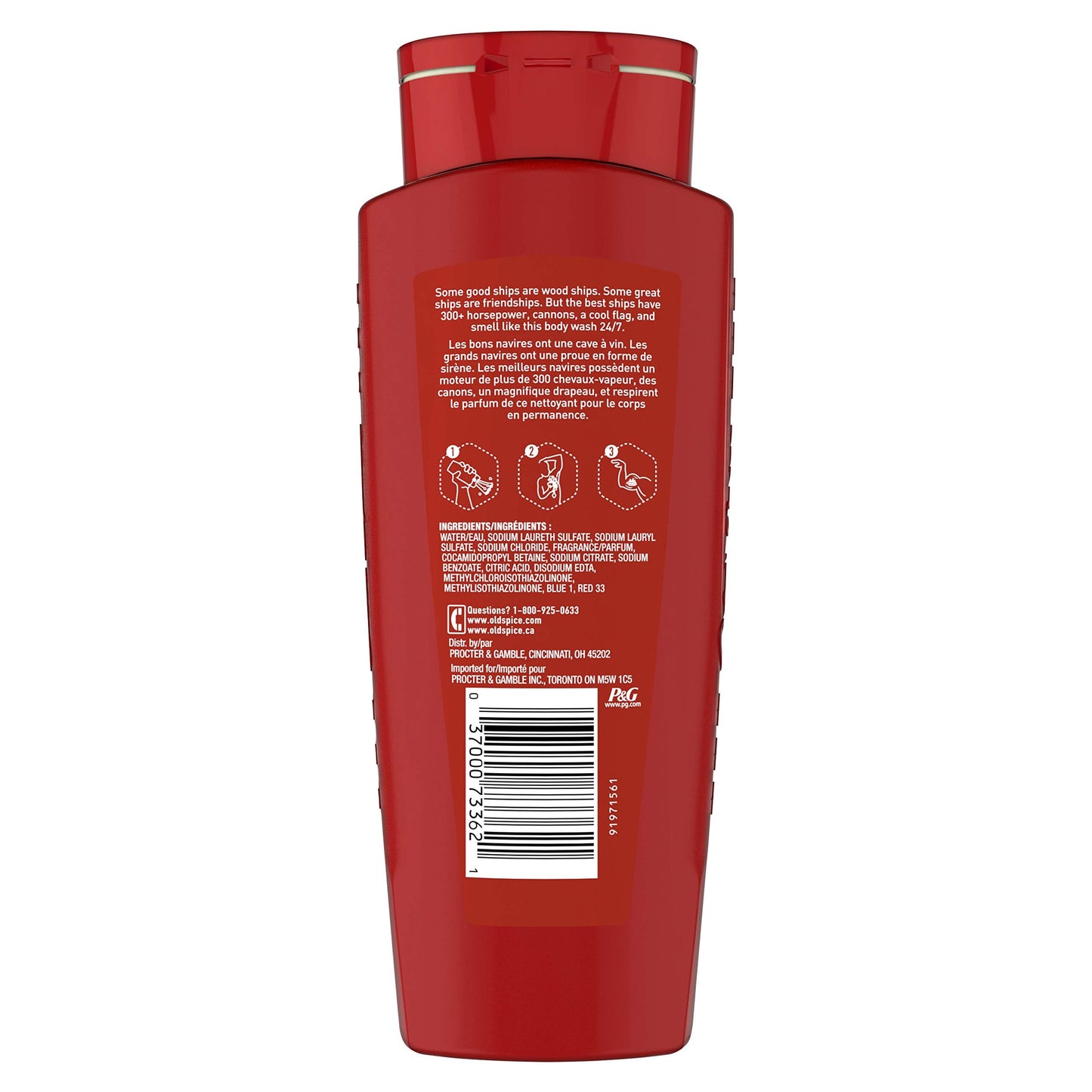Old Spice Red Collection Body Wash for Men, Captain, 16 oz Beauty & Personal Care Old Spice