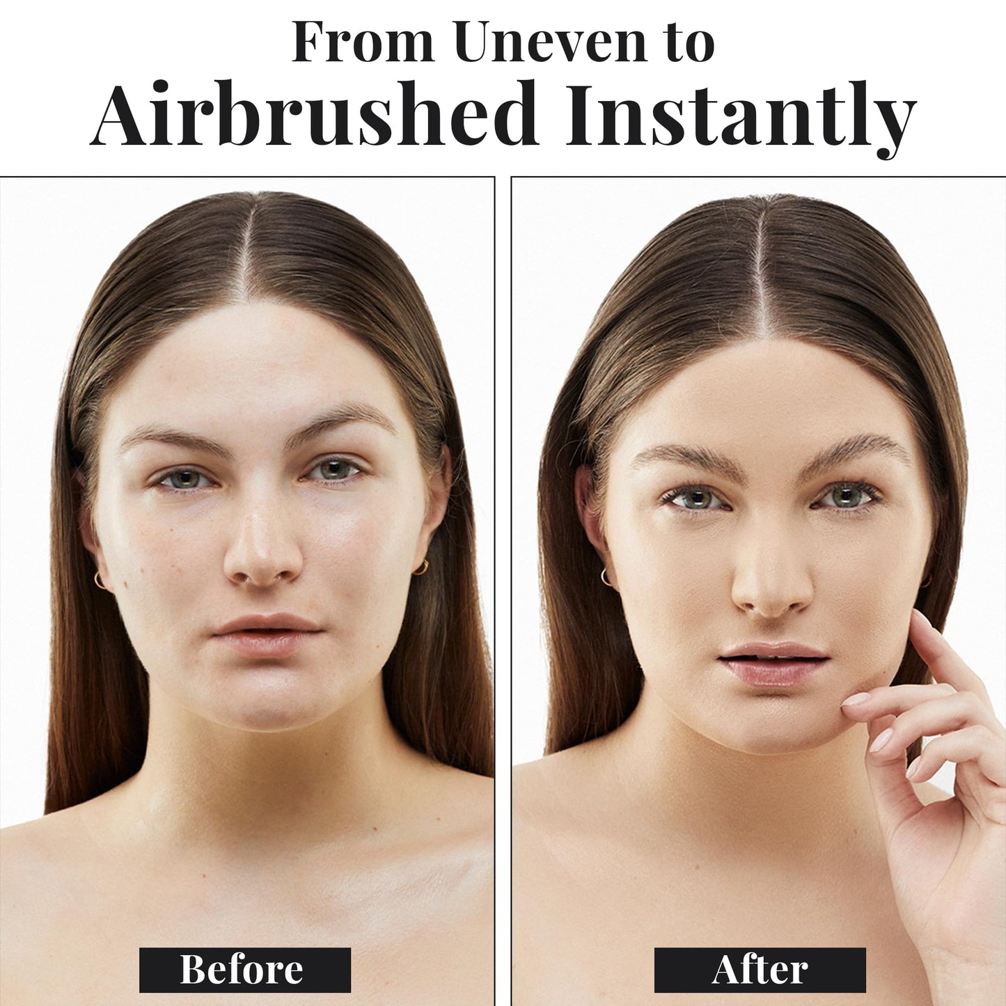 Jerome Alexander MagicMinerals AirBrush Foundation - 2 Piece Set with Airbrush Foundation and Kabuki Brush - Spray Makeup with Anti-aging Ingredients Beauty & Personal Care Jerome Alexander