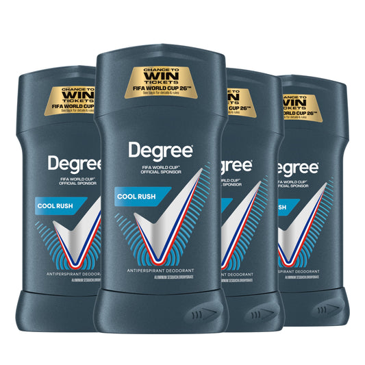 Degree Men Advanced Protection Antiperspirant Deodorant 4 count Cool Rush 72-Hour Sweat and Odor Protection Antiperspirant For Men With MotionSense Beauty and Personal Care Degree