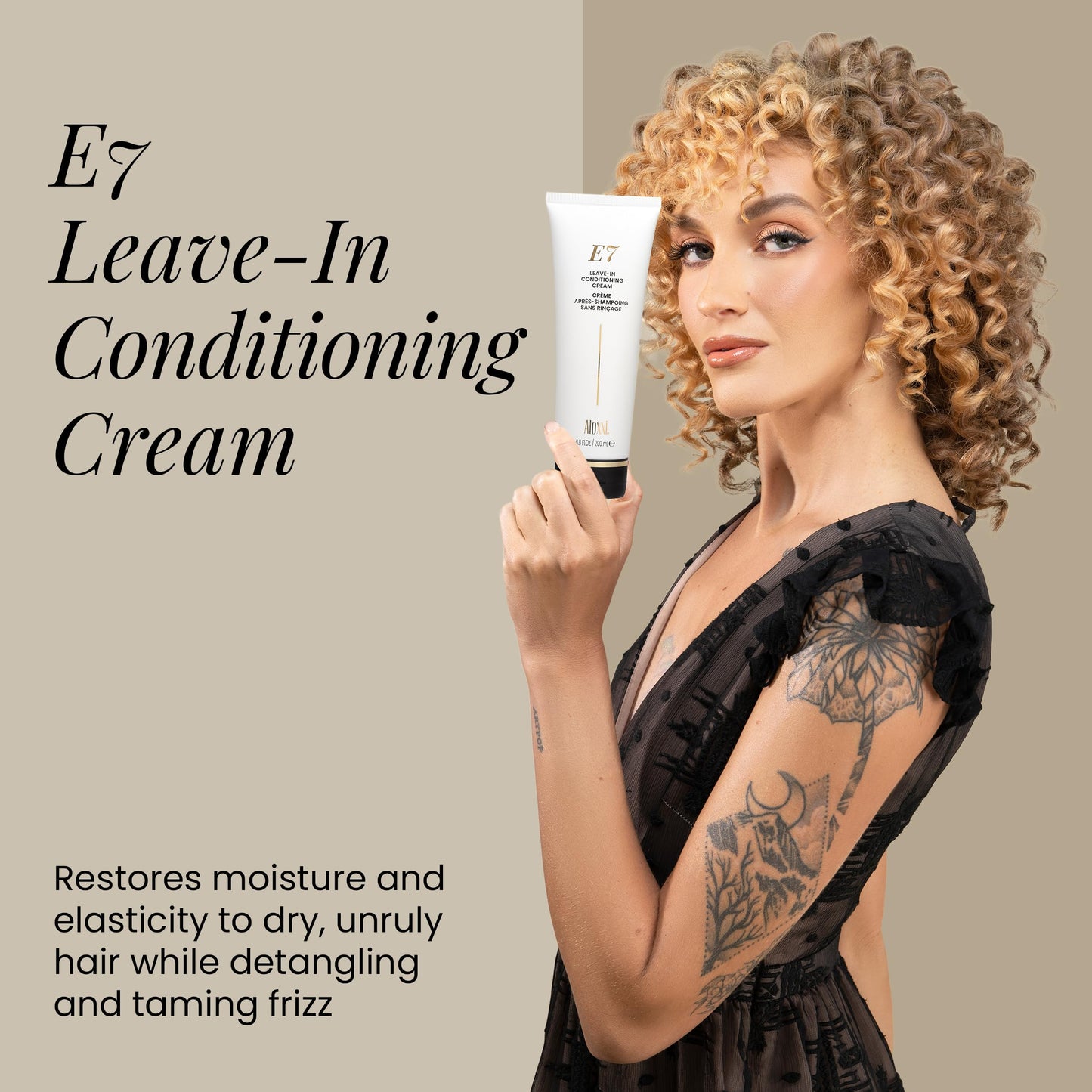 ALOXXI E7 Leave-In Conditioning Cream, Hydration & Intense Repair for Dry, Frizzy & Damaged Hair, Paraben-Free, 6.8 Fl Oz Beauty & Personal Care ALOXXI