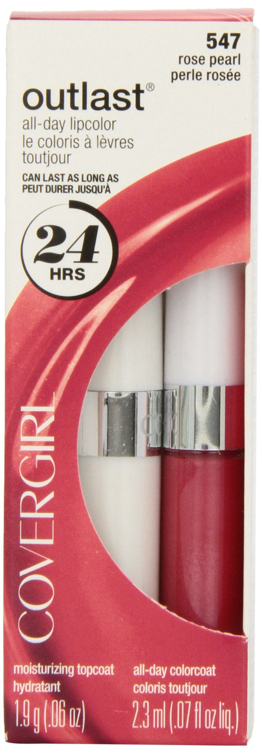 COVERGIRL Outlast All Day Two-Step Lipcolor Rose Pearl 547, 0.13 Oz Beauty & Personal Care COVERGIRL