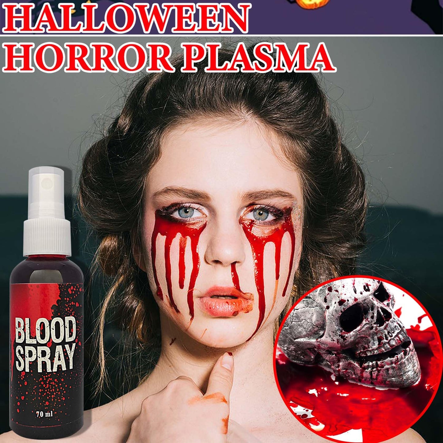 Fusang Fake Blood Spray,Halloween Fake Blood Washable Realistic Special Effects Zombie Vampire Costume Makeup & Dress Up,SFX Makeup Fake Liquid Blood Beauty & Personal Care Fusang
