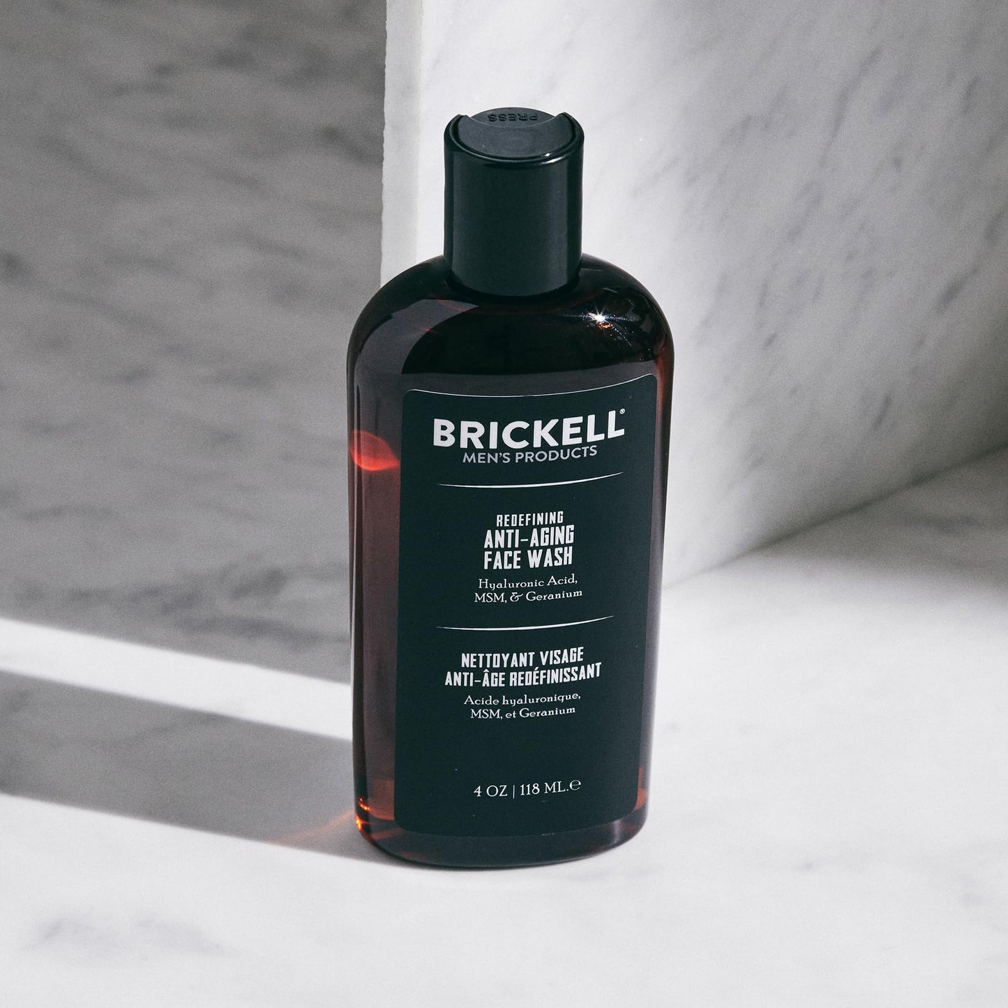 Brickell Men's Redefining Anti-Aging Face Wash For Men, Foaming Gel Face Wash Firms & Plumps Skin to Reduce Signs of Aging, With Hyaluronic Acid Beauty and Personal Care Brickell Men's Products