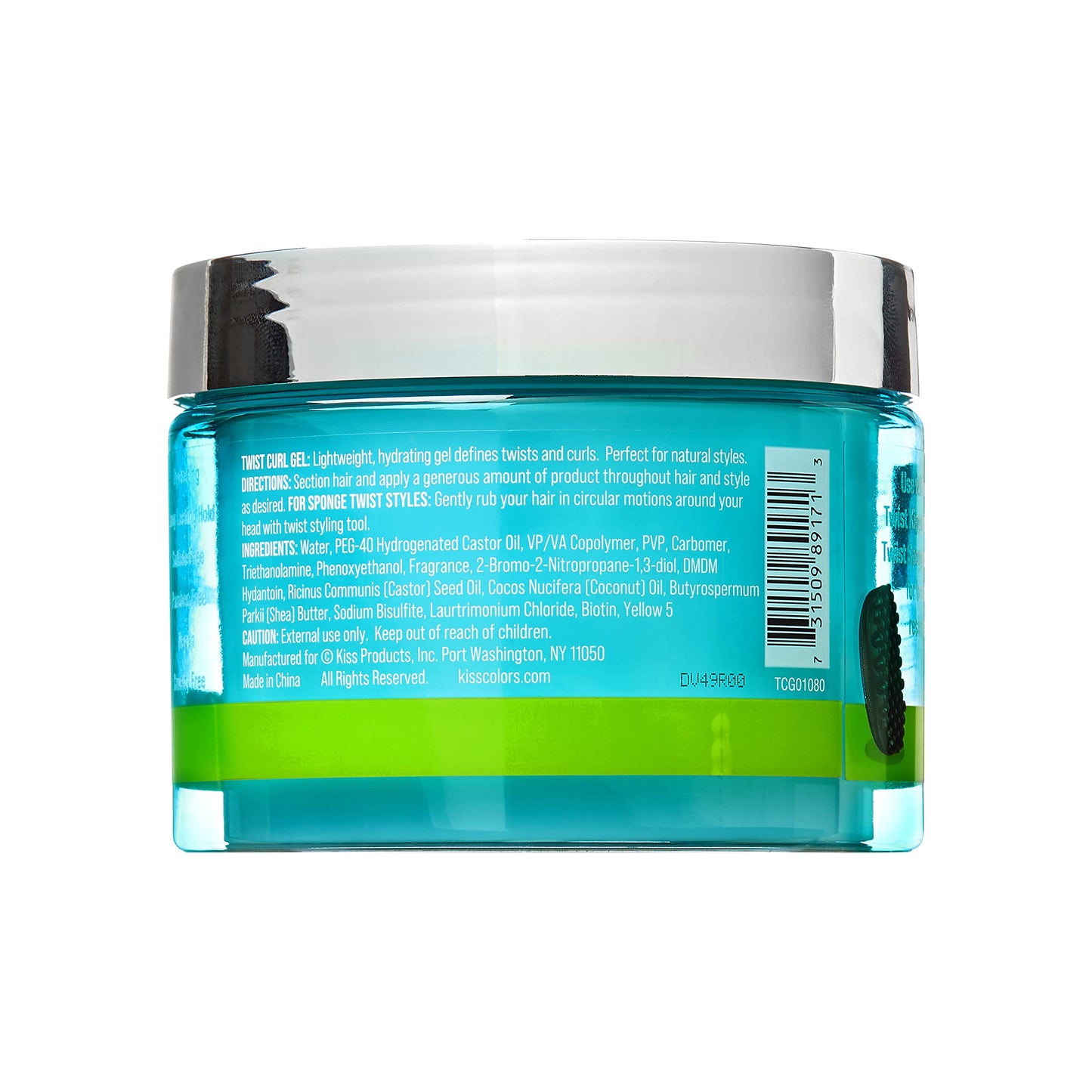 KISS Colors & Care Twist Curl Gel – 6 oz, Flexible Hold for Twists, Moisturizing, Promotes Hair Growth, Lightweight with Organic Jamaican Black Castor Oil Beauty & Personal Care KISS COLORS & CARE