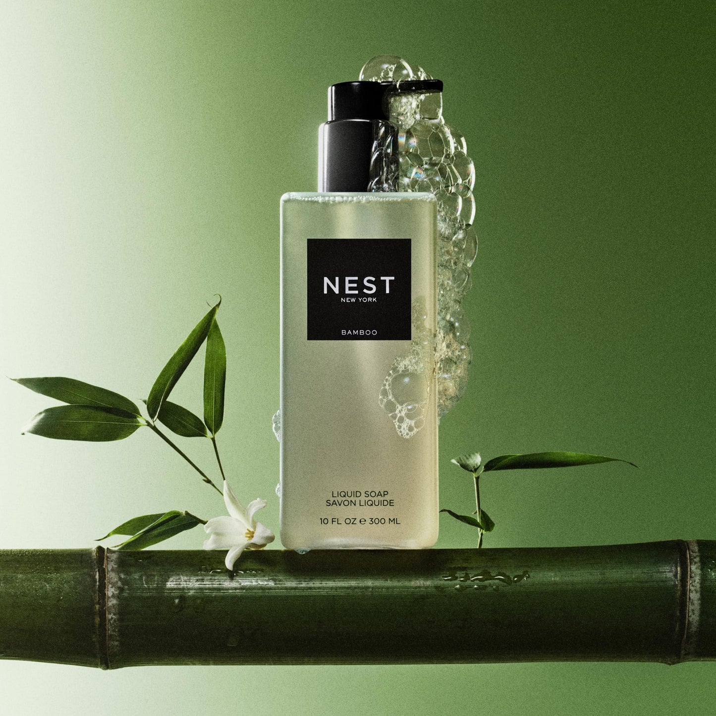 NEST New York Liquid Soap, Bamboo - 10 fl oz - Cleanses & Nourishes Skin - Approx. 300 Pumps Per Bottle - Gluten Free & Cruelty Free Beauty & Personal Care NEST New York