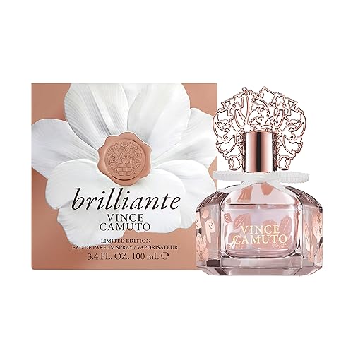 Vince Camuto Brilliante Eau de Parfum Perfume for Women, Sparkling White Floriental Fragrance, Notes of Gardenia Petals, Jasmine Sambac & Cashmere Beauty & Personal Care Pem America