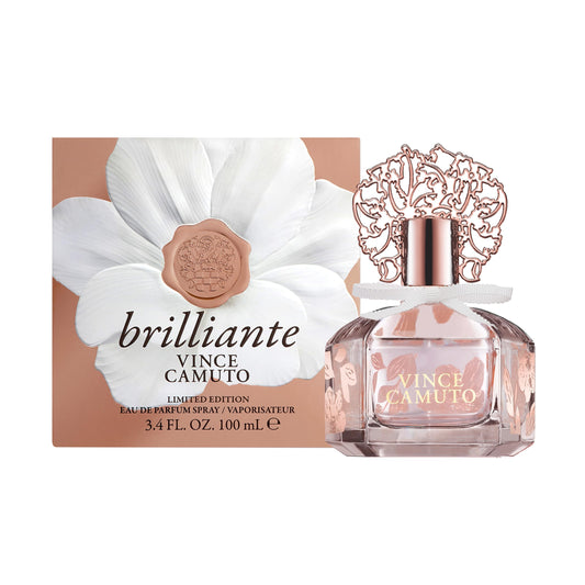 Vince Camuto Brilliante Eau de Parfum Perfume for Women, Sparkling White Floriental Fragrance, Notes of Gardenia Petals, Jasmine Sambac & Cashmere Beauty & Personal Care Pem America
