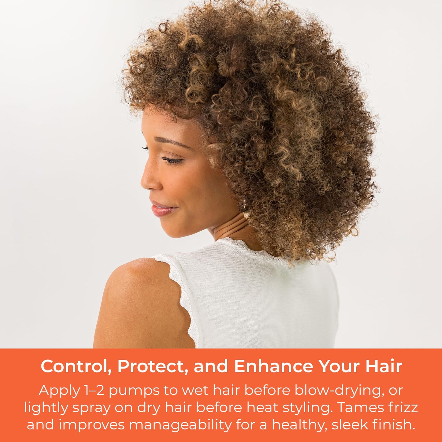 CIBU Curl + Coil Thermal Shine Spray | Dry Heat Protectant for Hair | Prevents Damage from Blow Drying, Flat Iron, and Curling Iron | 8 ounces Beauty & Personal Care CIBU