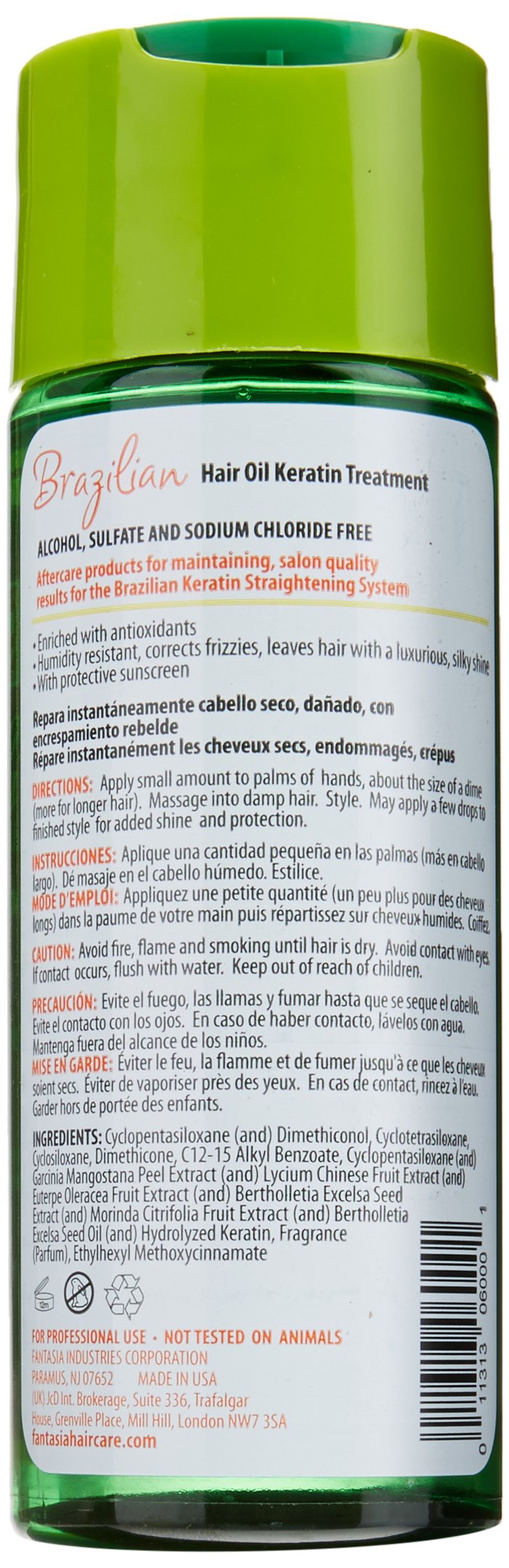 Fantasia Brazilian Hair Oil Serum, 6 Ounce Beauty & Personal Care Fantasia