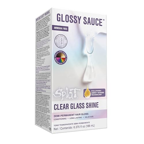 Splat Glossy Sauce Demi-Permanent Clear Gloss Hair Color Beauty & Personal Care Splat